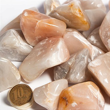 1 kg Quartzo Goiaba Rolado Pedra Natural G 30 a 45mm Classe C