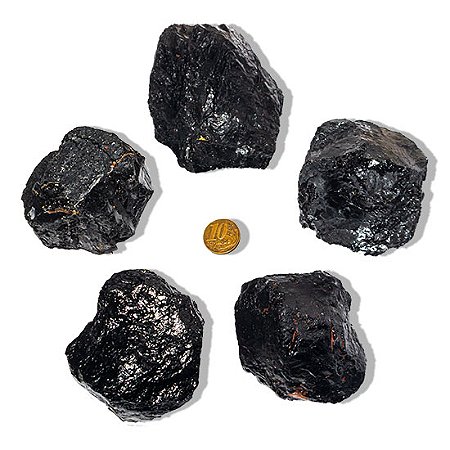 05 Turmalina Preta Pedra Natural 300 a 350g Média 7cm Tipo B Atacado