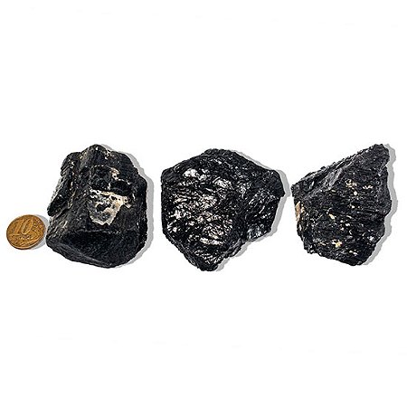10 Turmalina Preta Pedra Natural 150 a 200g Média 7cm Tipo B Atacado