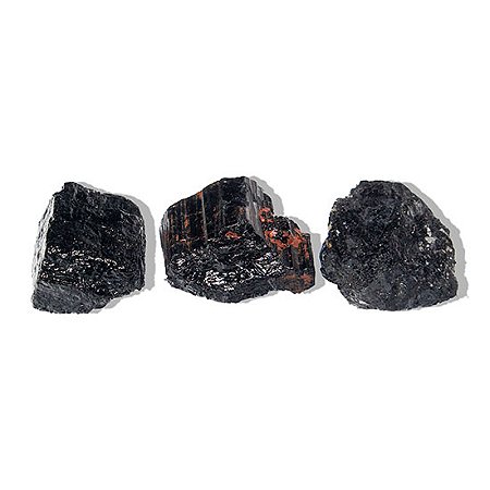03 Turmalina Preta Pedra Natural 80 a 90g Média 6cm Tipo B Atacado