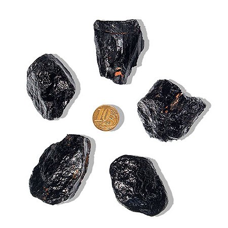 05 Turmalina Preta Pedra Natural 70 a 80g Média 6cm Tipo B Atacado