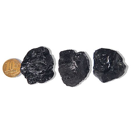 03 Turmalina Preta Pedra Natural 30 a 50g Média 4cm Tipo B Atacado