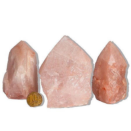 05 Cristal Rosa Pé e Bico Serrado 200 a 300g Aprx 8cm Tipo B
