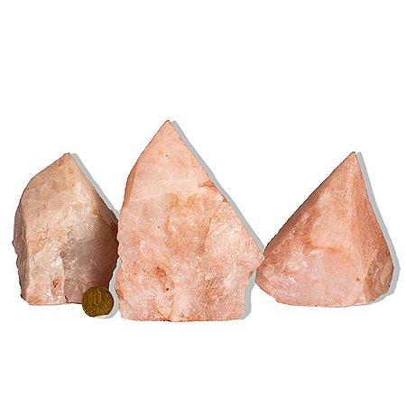 05 Cristal Rosa Pé e Bico Serrado 400 a 500g Aprx 8cm Tipo B