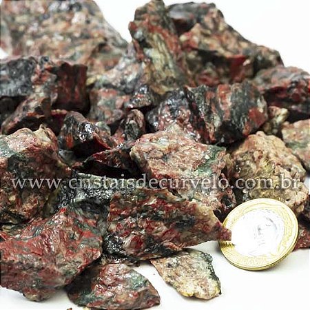 01 Kg Cascalho Bruto Unakita Brasileira 10 a 70mm Tipo B