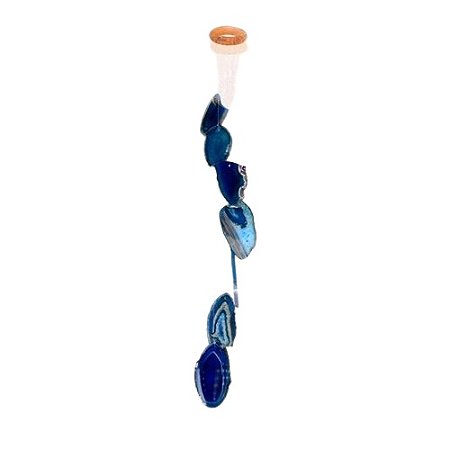 05 Mensageiro dos Ventos Chapas de Ágata Azul Paz Calma