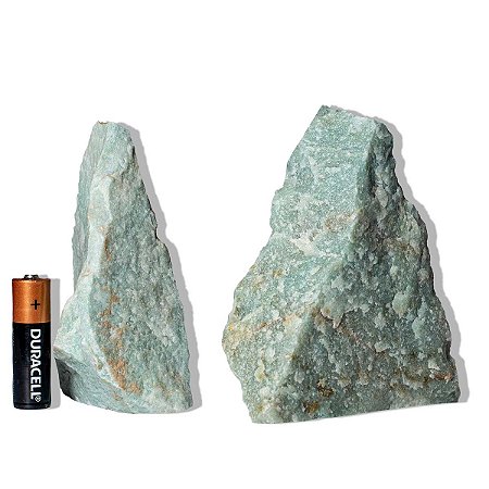 10 Quartzo Verde Pedra Pé Serrado 300 a 400g Apx 11cm Tipo B