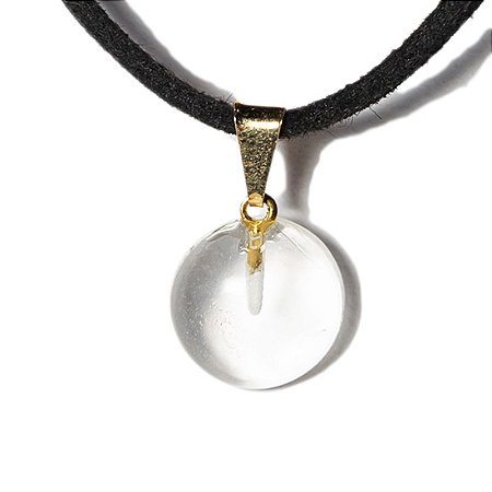03 Mini Pingente Disco Cristal Quartzo Pedra Natural Pino Dourado Atacado
