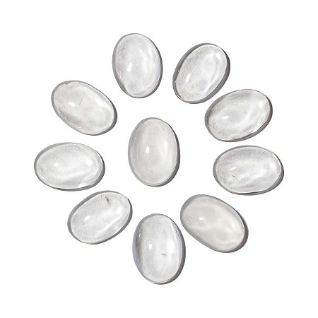 10 Cabochao Oval pra Pingente Pedra Cristal Opalado Lapidado Calibrado 12 x 17mm