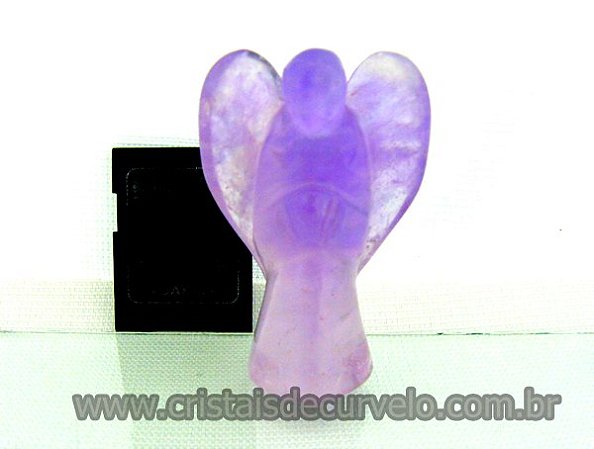 10 Escultura Anjo Ametista 3 a 4 cm Pedra Natural ATACADO