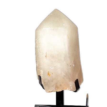 Pedra Quartzo Cristal Ponta Retificada Com Base 27,9Kg 64cm