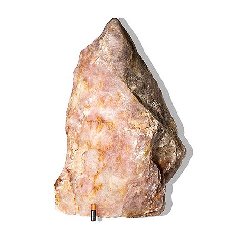 Cristal Rosa Pedra Pé Serrado Natural 55Kg 58cm Classe C