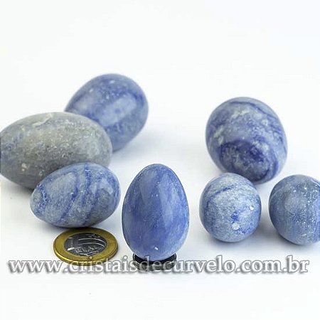 10 Ovo YONI Quartzo Azul SEM FURO Uso Pompoarismo DEFEITO LEIA TODO ANUNCIO