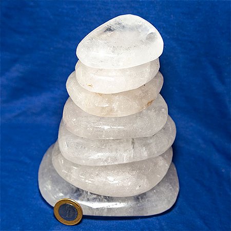 01 Kg Massageador Tipo Seixo Cristal Quartzo Pedras Comuns Atacado