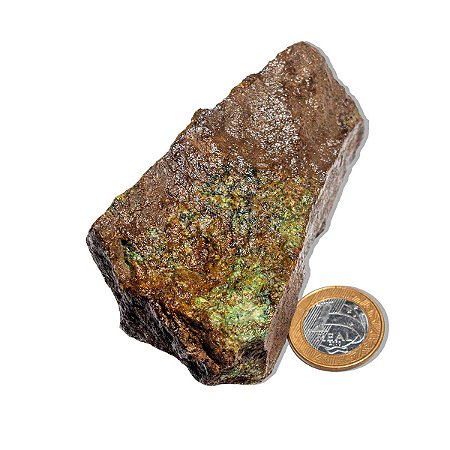 03 Malaquita Pedra Bruto Natural 300 a 350g 10 a 15cm Tipo C