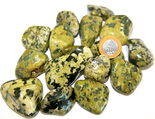 1kg Serpentinita Rolado Pedra Natural G 30 a 45mm Tipo B