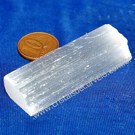 50 Selenita Bastao Pequeno 3 a 5 cm Classe A Pedra Bruto Canudo Natural
