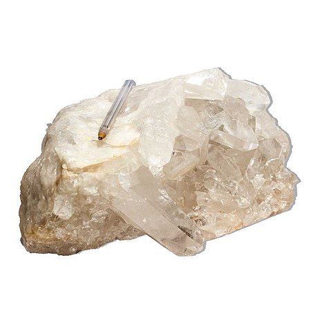 01 Drusa Cristal Natural Tam G 5,5 a 6,0Kg 25 a 35cm Tipo B
