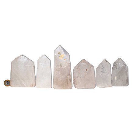 01 Kg Ponta Cristal Lapidado Natural 600g a 1,2Kg Classe B Atacado (Compra Mínima 5 kg)