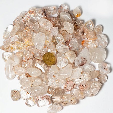 1kg Cristal com Inclusão Rolado Natural G 30 a 45mm Tipo B