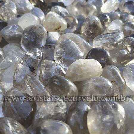 1kg Quartzo Fumê Rolado Pedra Natural M 20 a 35mm Tipo B