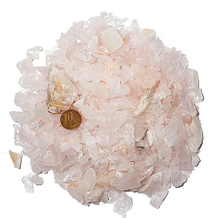 1 kg Quartzo Rosa Bruto Pedra Natural P 25 a 50mm Classe C
