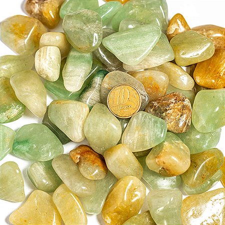 1kg Ônix Verde Rolado Pedra Natural M 20 a 35mm Tipo B