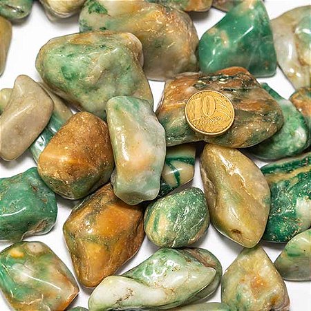 5kg Jadeita Verde Rolado Pedra Natural G 30 a 45mm Tipo B