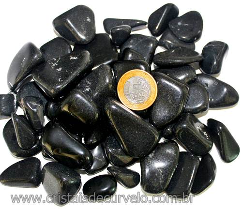 5kg Quartzo Preto Rolado Pedra Natural G 30 a 45mm Tipo B