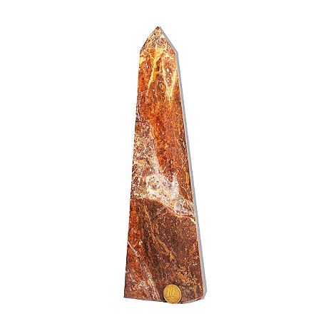 Ponta Calcedônia Mosaico Pedra Natural 1,5Kg 28cm Classe C