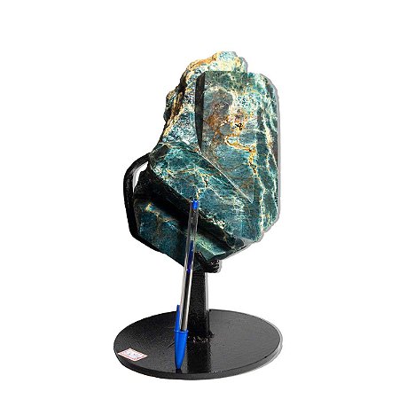 Canudo Apatita Azul Pedra Natural 5,9kg 28cm Classe B