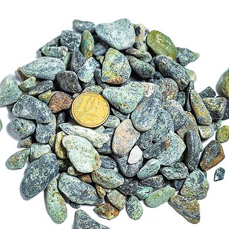 500g Malaquita Rolado Pedra Natural PP Aprox. 5 a 10mm