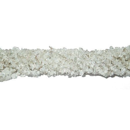Fio Cascalho Cristal Furado 90 cm Para Fazer Pulseira