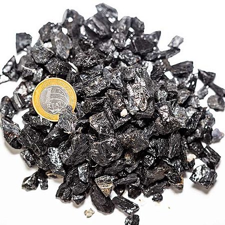 10kg Turmalina Preta Pedra Grão 20mm Aprox. Para Industria