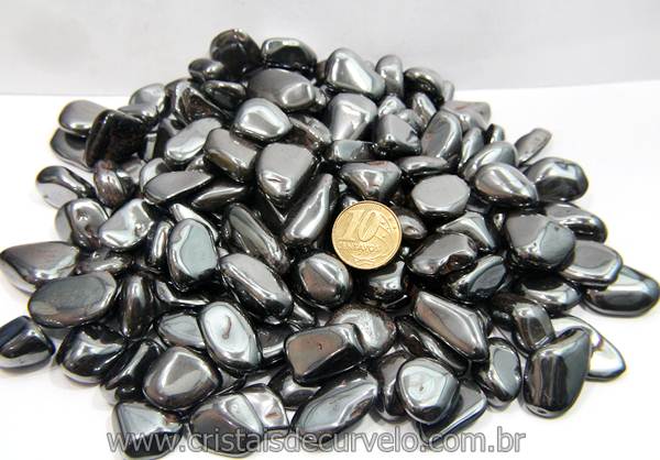 1 kg Hematita Rolado Pedra Natural G 30 a 45mm Tipo A