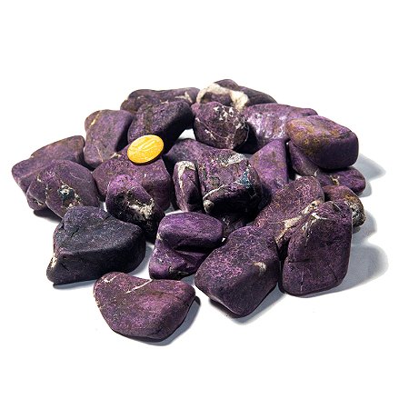 1 kg Purpurita G Pedra Rolada Opaco 40mm Classe B
