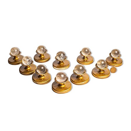 10 Esfera Cristal Pedra Natural 25 a 30mm 20 a 40g Tipo A