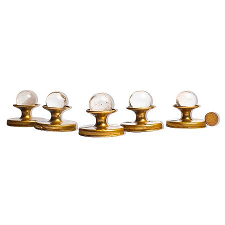 05 Esfera Cristal Pedra Natural 25 a 30mm 20 a 40g Tipo A