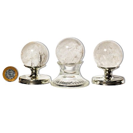 05 Esfera Cristal Pedra Natural 40 a 45mm 90 a 120g Tipo C