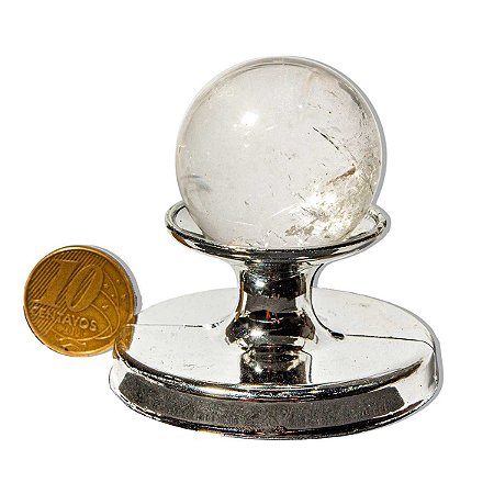 03 Esfera Cristal Pedra Natural 30 a 35mm 30 a 60g Tipo C