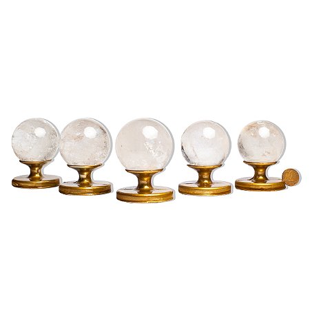 05 Esfera Cristal Pedra Natural 50 a 55mm 180 a 230g Tipo A