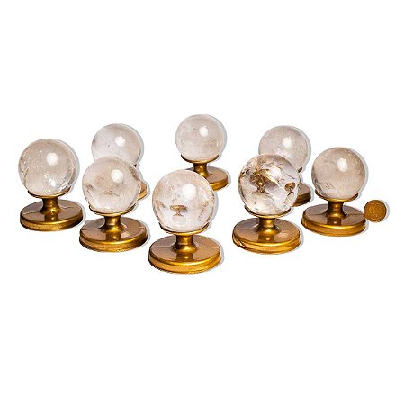 10 Esfera Cristal Pedra Natural 45 a 50mm 130 a 170g Tipo A