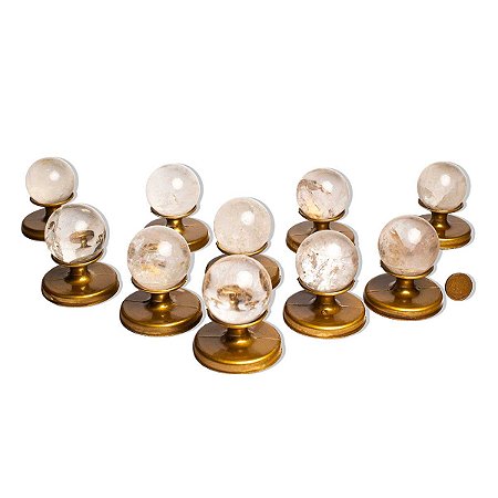 10 Esfera Cristal Pedra Natural 40 a 45mm 90 a 120g Tipo A