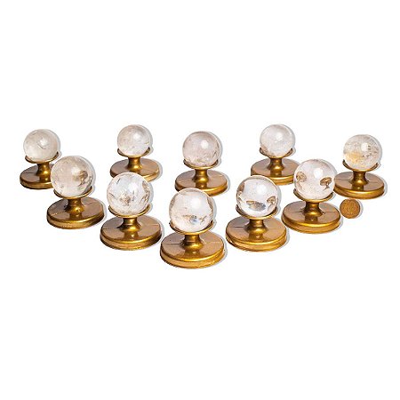 10 Esfera Cristal Pedra Natural 35 a 40mm 60 a 90g Tipo A