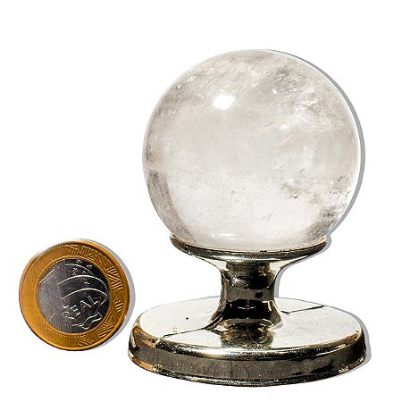 05 Esfera Cristal Pedra Natural 50 a 55mm 180 a 230g Tipo C