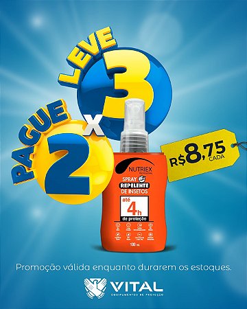 Repelente Insetos Nutriex Spray 100ML