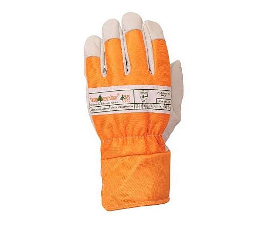 Luva Couro Vaqueta Nylon Florestal Ca 25636 Tecmater