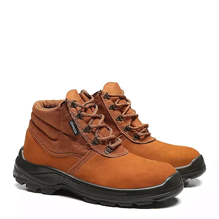 Botina Cadarço Nobuck Castor Baf Bracol Ca 40872