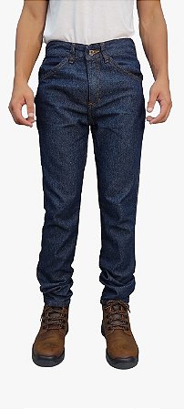 Calça Jeans Masculina Azul Casual Uniforme Belamoda