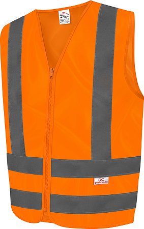 Colete Refletivo Laranja Sem Bolso Steelflex